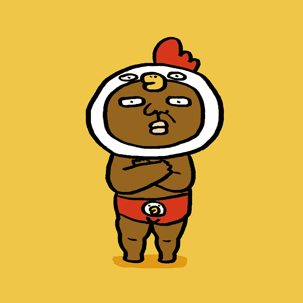 敷衍熊新年头像