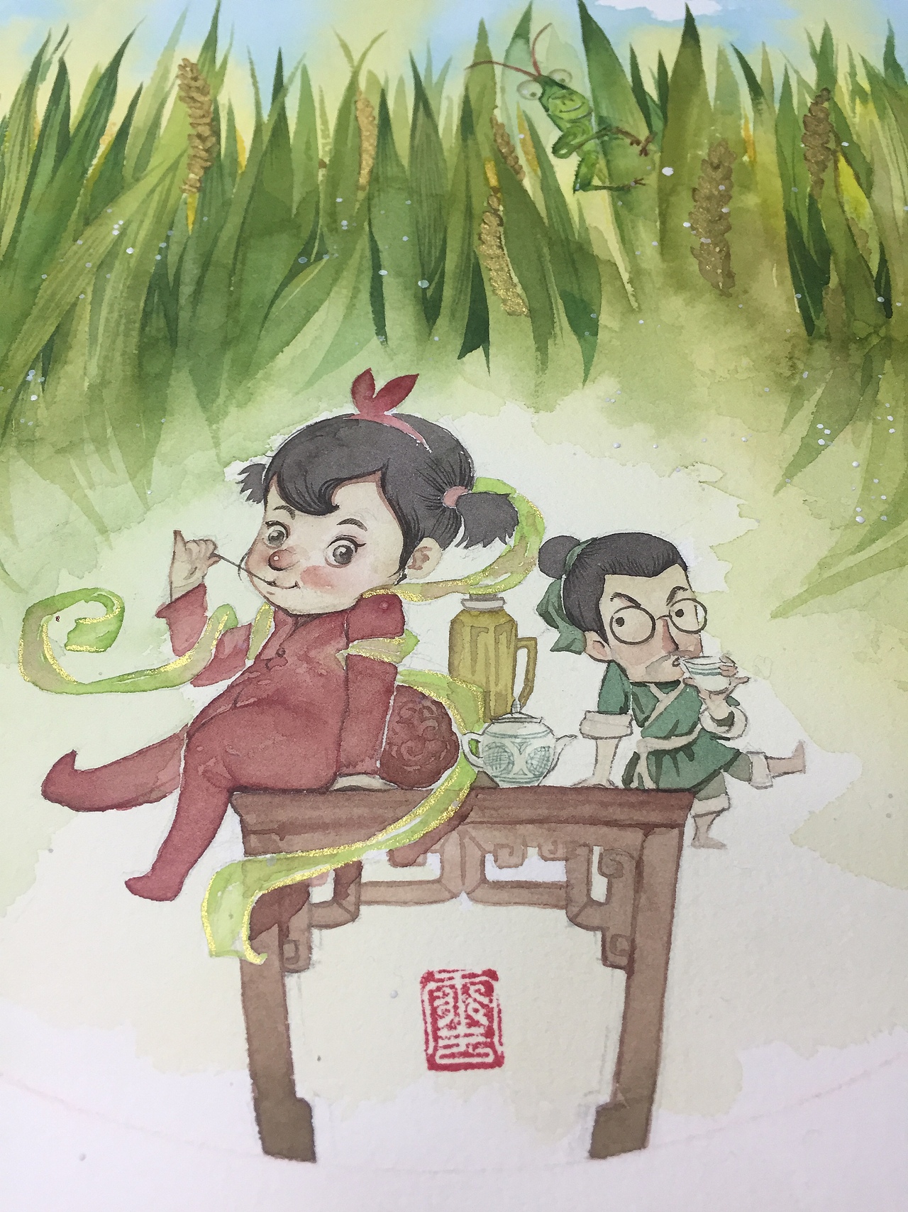 二十四节气之忘了[z雷劈][z雷劈]（图ZMTAwNTIxMTI4） - 儿童插画 - 站酷设计师COOL稻草人原创素材 - 站酷ZCOOL