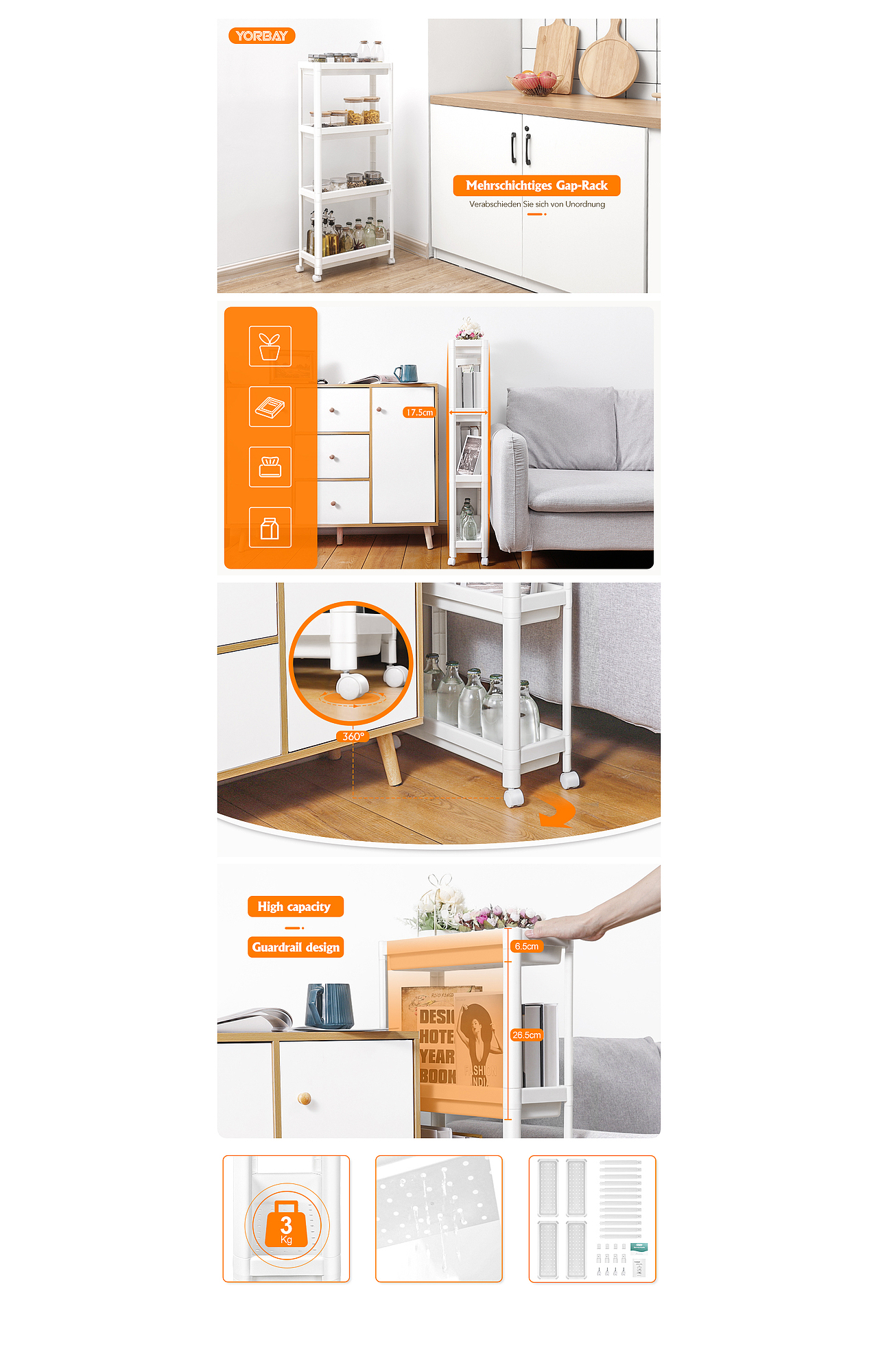 亚马逊 厨房收纳架 美工（图ZMjc1ODc2ODQw） - 产品摄影 - 站酷设计师KAIDUO原创素材 - 站酷ZCOOL