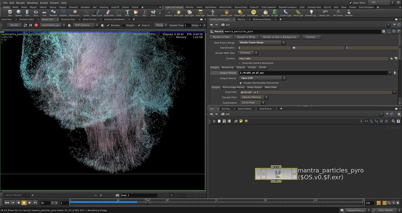 模拟houdini的粒子动力学