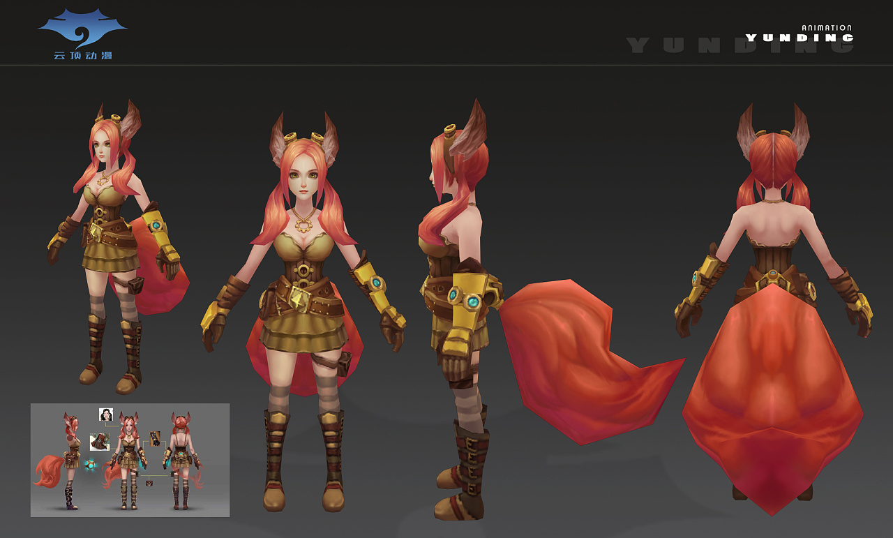 第七期3d角色游戏美术设计作品集 |三维|人物/生物|云顶动漫 - 原创