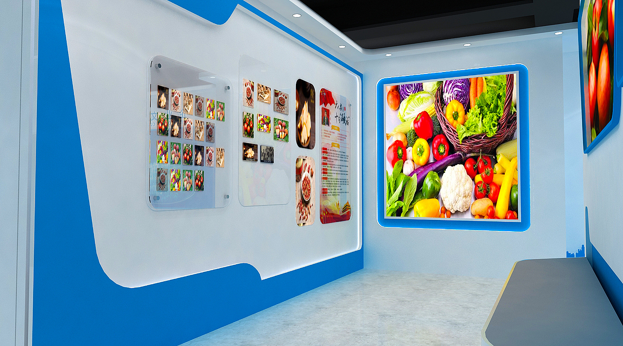 润丰集团展厅设计3D效果图