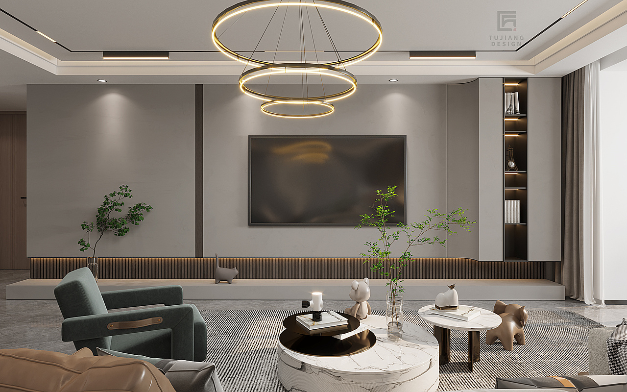 现代极简风格,简洁婉约,独具风致和格调。