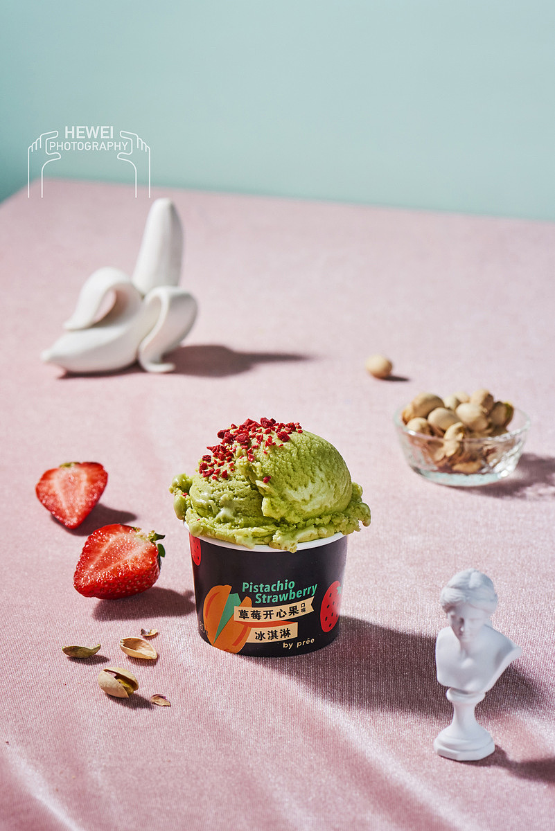 颜值爆表的冰淇淋 Pree - 七月美食摄影实验室