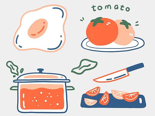 厨房里的那些琐琐碎碎（个人主页-ZNTEyMTI4MzY=） - 商业插画 - 站酷设计师Kitahe_zc原创素材 - 站酷ZCOOL