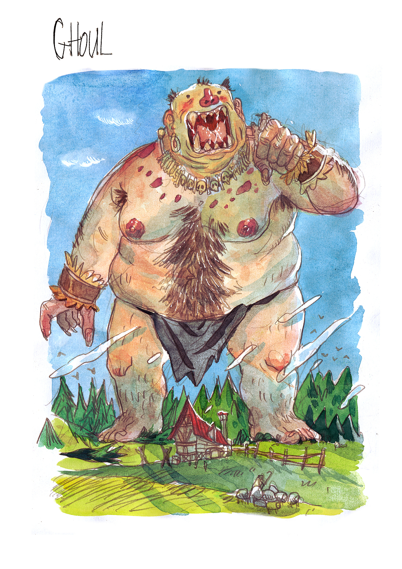 黑森林废稿（图ZMTQ2NjMyNTA4） - 商业插画 - 站酷设计师SE7EN七月原创素材 - 站酷ZCOOL