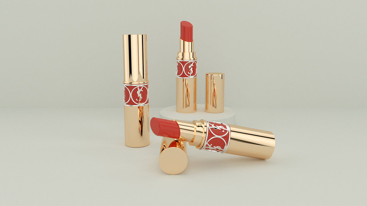 C4D口红产品场景建模+OC渲染（图ZMjUyNTMzMDIw） - 产品 - 站酷设计师翱翔的小鱼原创素材 - 站酷ZCOOL