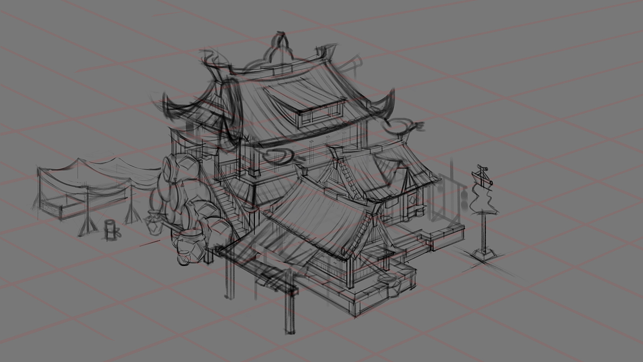 单体建筑客栈练习