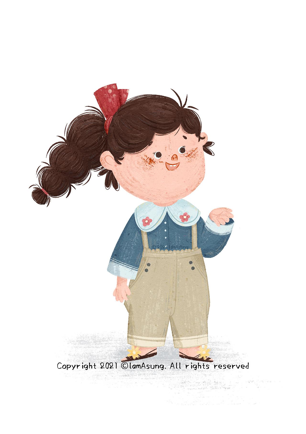 日常插画 | 无忧无虑的孩童|插画|儿童插画|lam_asung - 原创作品