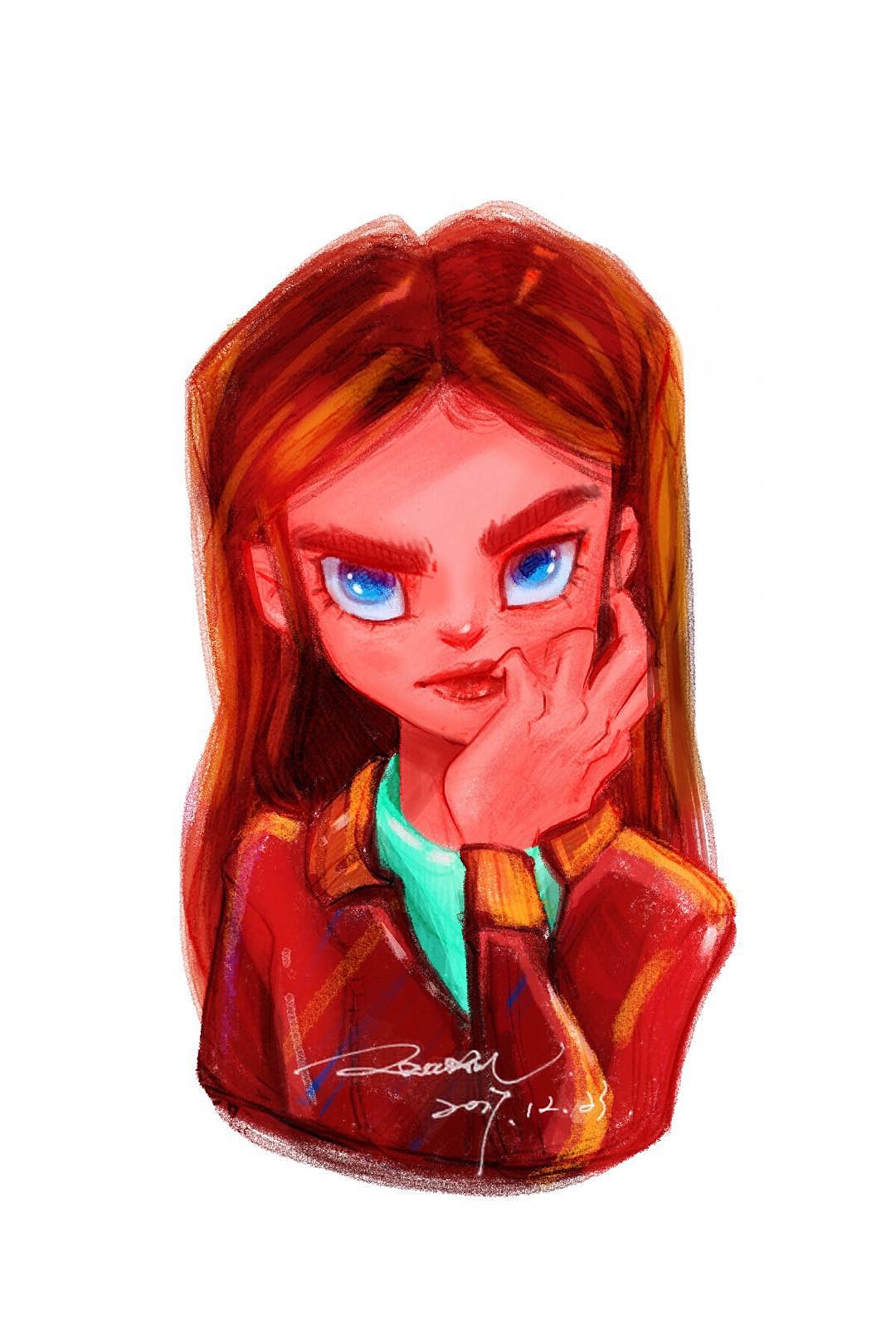 K女（图ZMTA2NTY0NzI4） - 商业插画 - 站酷设计师春与梅子原创素材 - 站酷ZCOOL