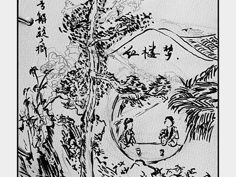 《红楼梦》插图临摹15/80