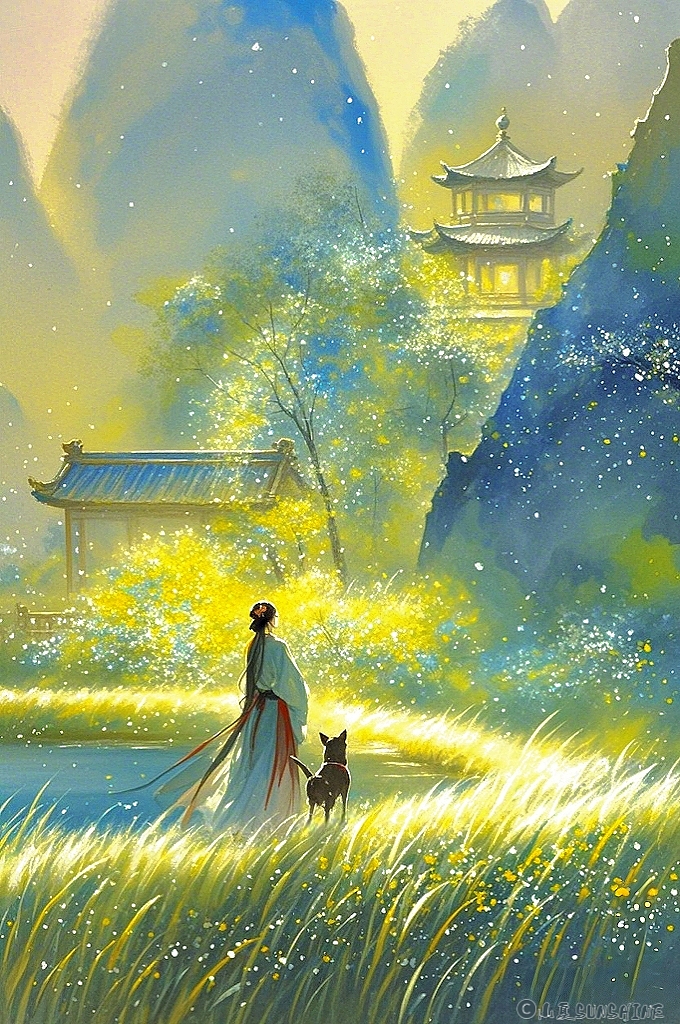 堪图画｜月明白露澄清光，层城绮阁遥相望