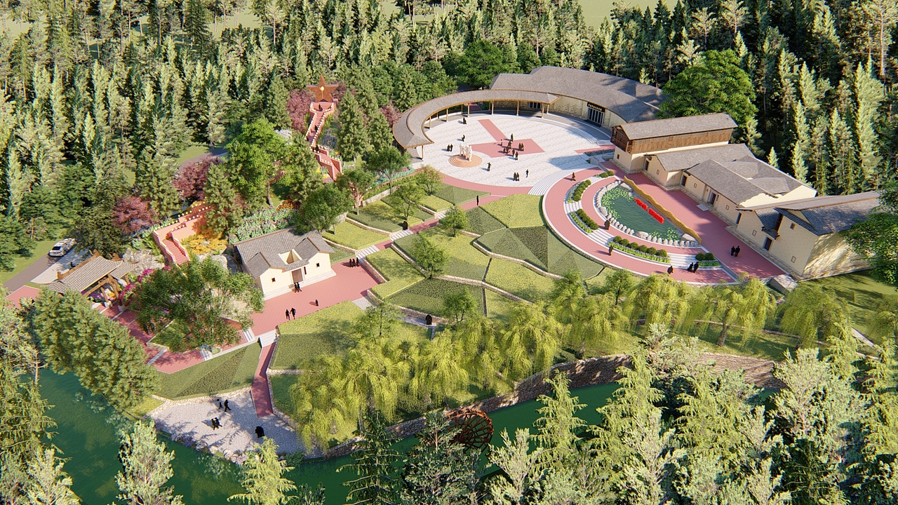 罗福嶂会议旧址保护开发景区规划设计红色文化革命题材