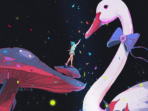 夢中的大鵝（個人主頁-ZMzU1NTk3MDg=） - 商業(yè)插畫 - 站酷設(shè)計師蘇打小蒙原創(chuàng)素材 - 站酷ZCOOL