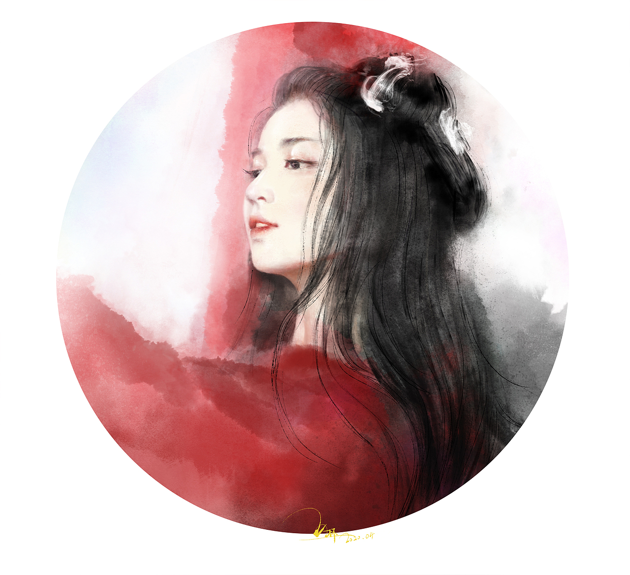 古風手繪（图ZMjA1MTc2NDg0） - 艺术插画 - 站酷设计师DreamerL原创素材 - 站酷ZCOOL