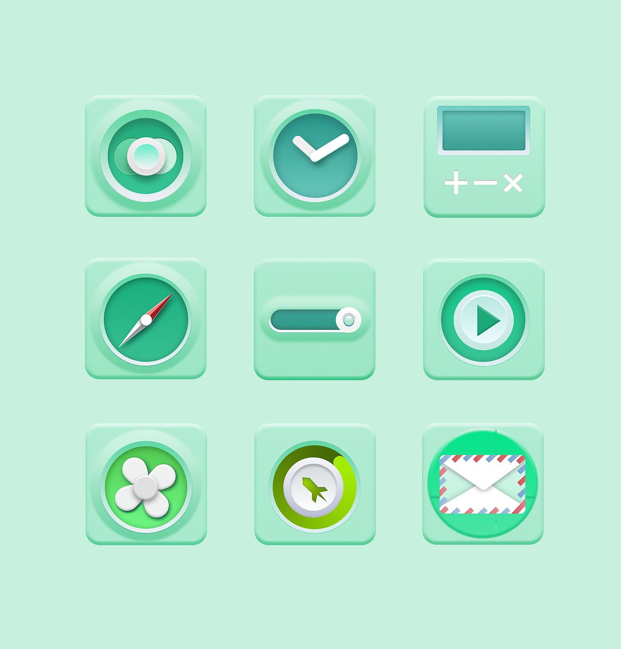 界面拟物图标（图ZMjc1MjM3ODgw） - APP界面 - 站酷设计师龙咯原创素材 - 站酷ZCOOL