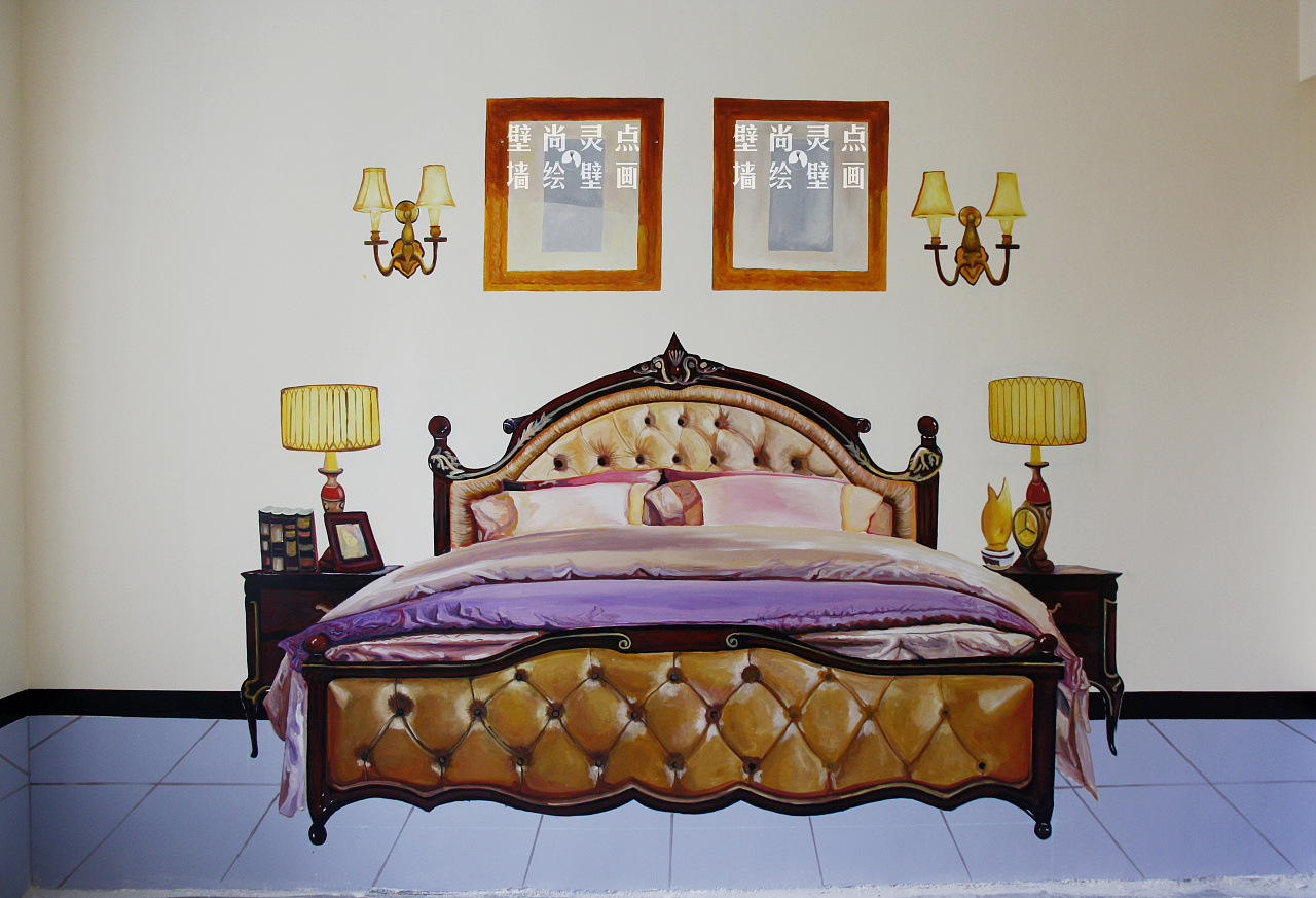 林城国际,3d样板房彩绘.看见的0-0全是画