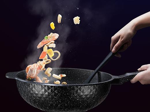 爱仕达锅具-麦饭石炒锅
