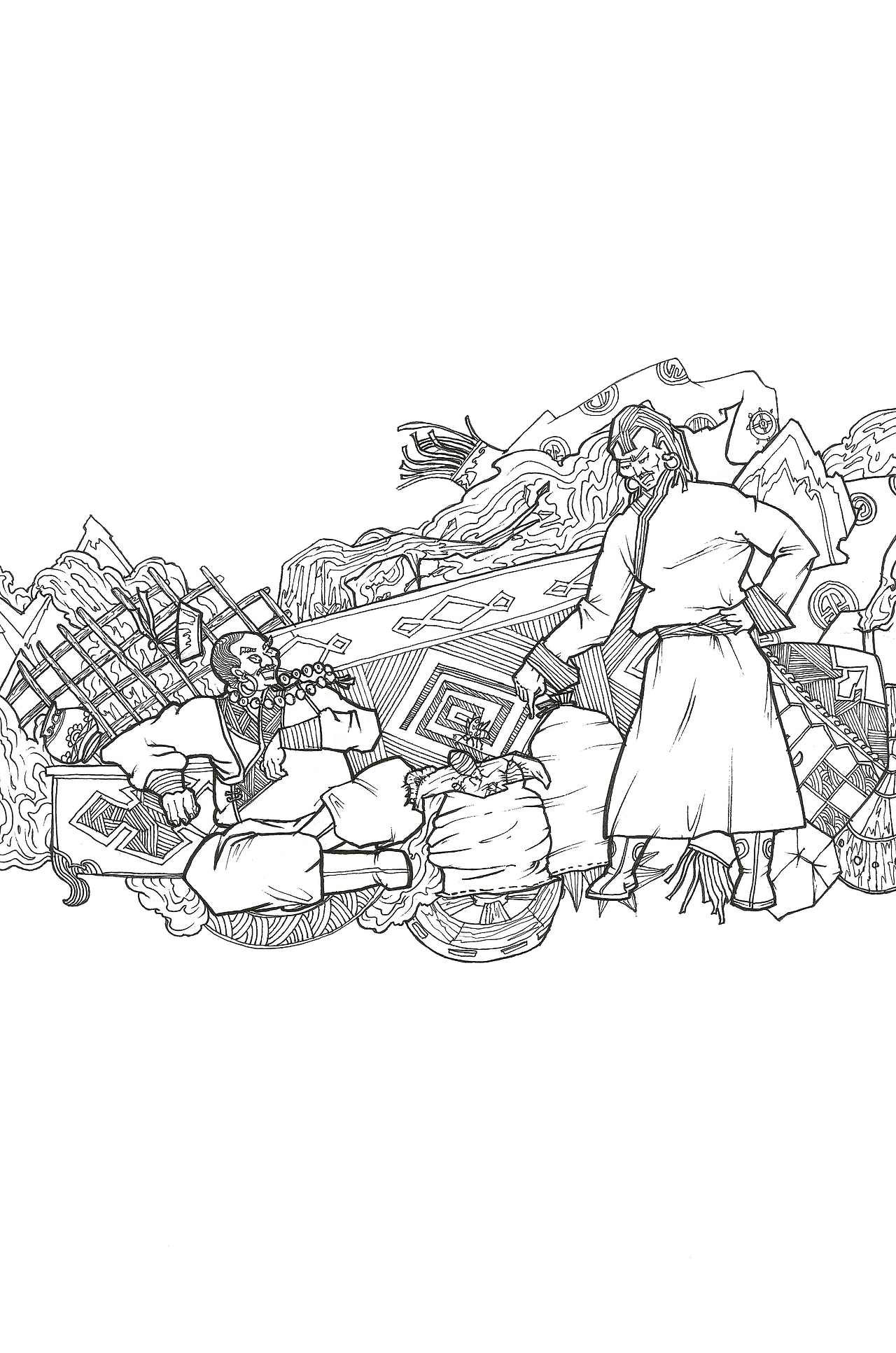 《巴拉根仓的故事》（图ZOTgyMzE1MDg=） - 儿童插画 - 站酷设计师orgil先生原创素材 - 站酷ZCOOL