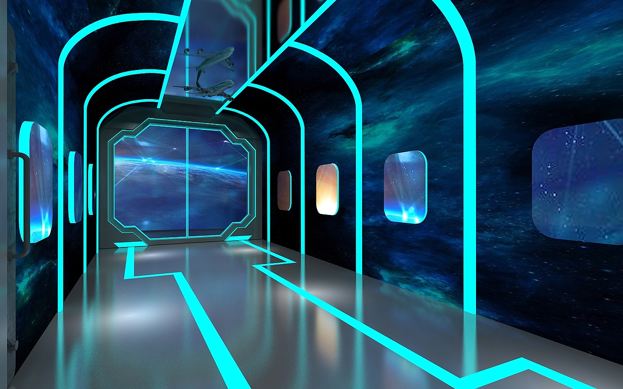 科技感通道设计效果图