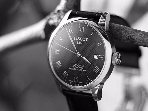 Tissot 天梭力洛克系列皮带80机芯机械男表