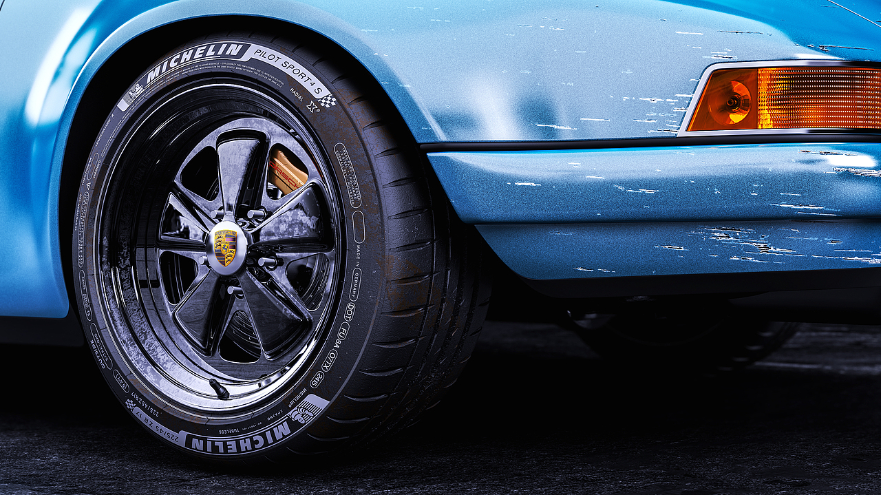 Porsche 911 - Keyshot渲染（图ZMjQxMDI4Mzc2） - 机械/交通 - 站酷设计师_财宝原创素材 - 站酷ZCOOL