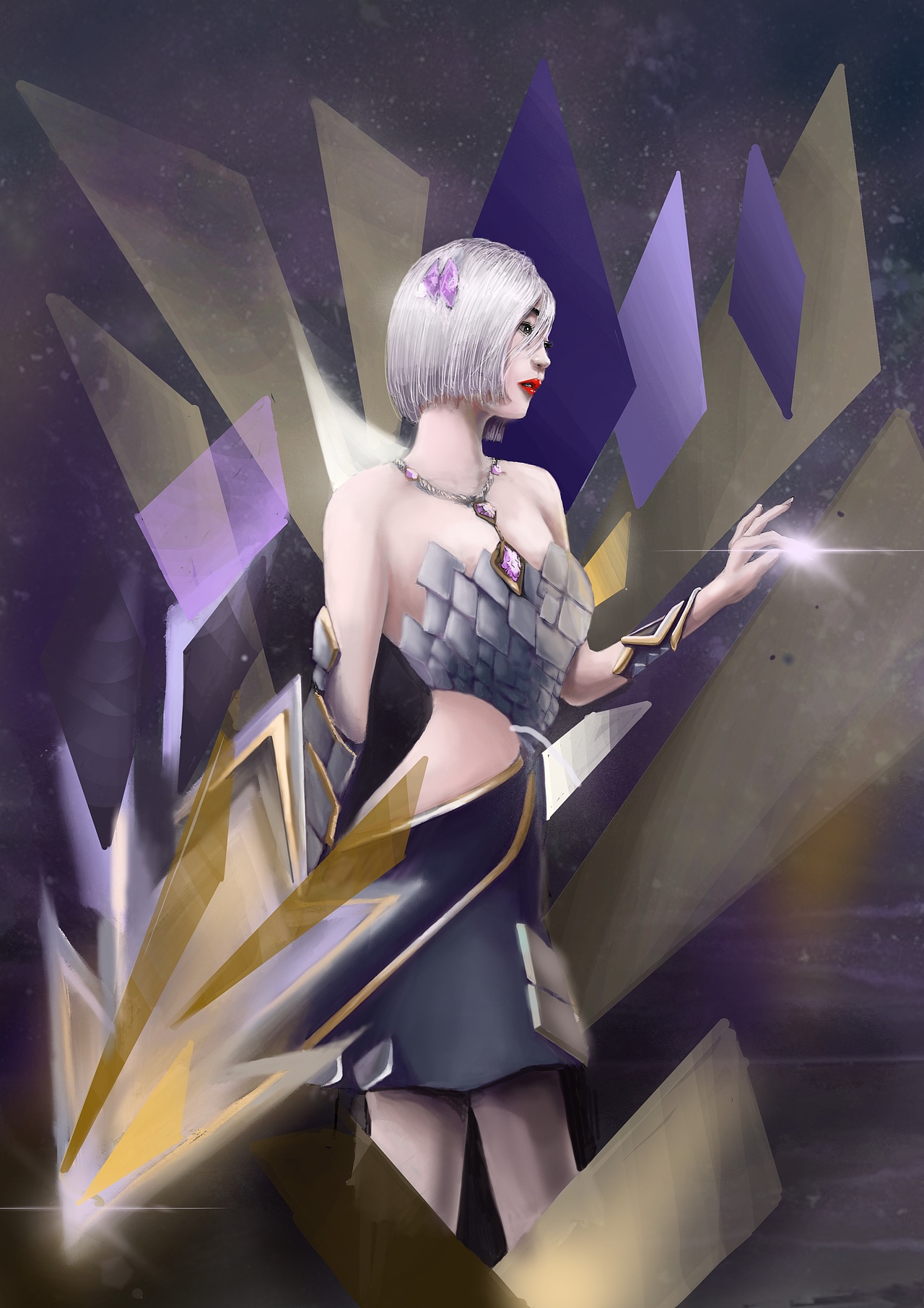 手绘 王者荣耀 镜 新皮肤