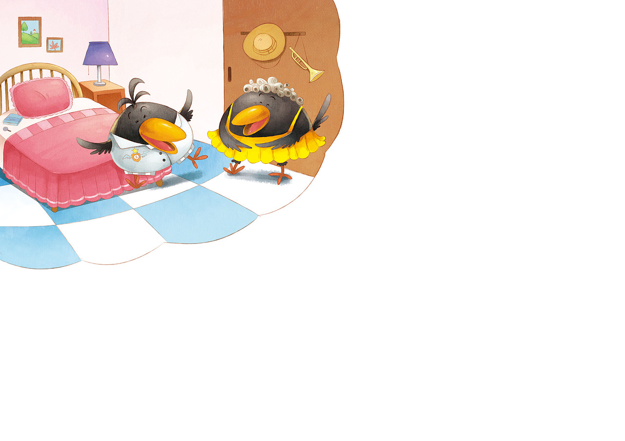 一组-小乌鸦-绘本