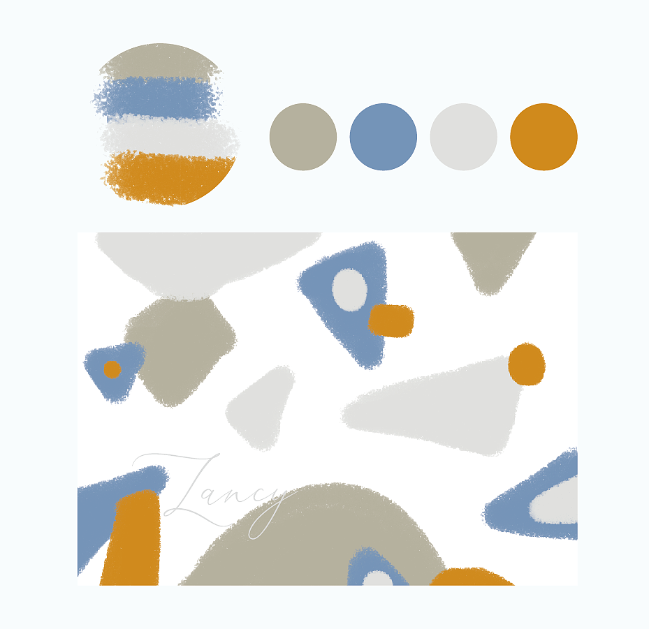 中性色配色方案治愈系