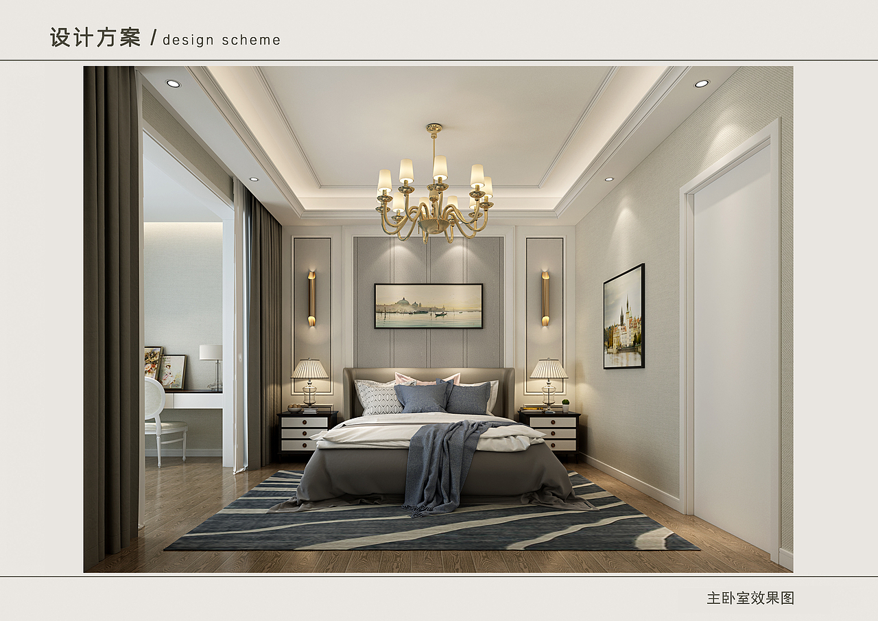 简欧顶层别墅复式楼