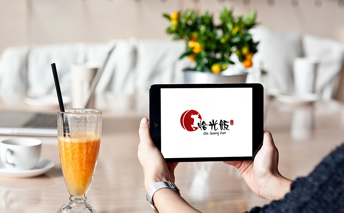 【南都艺设】恰光饭logo设计丨字体设计丨logo创意