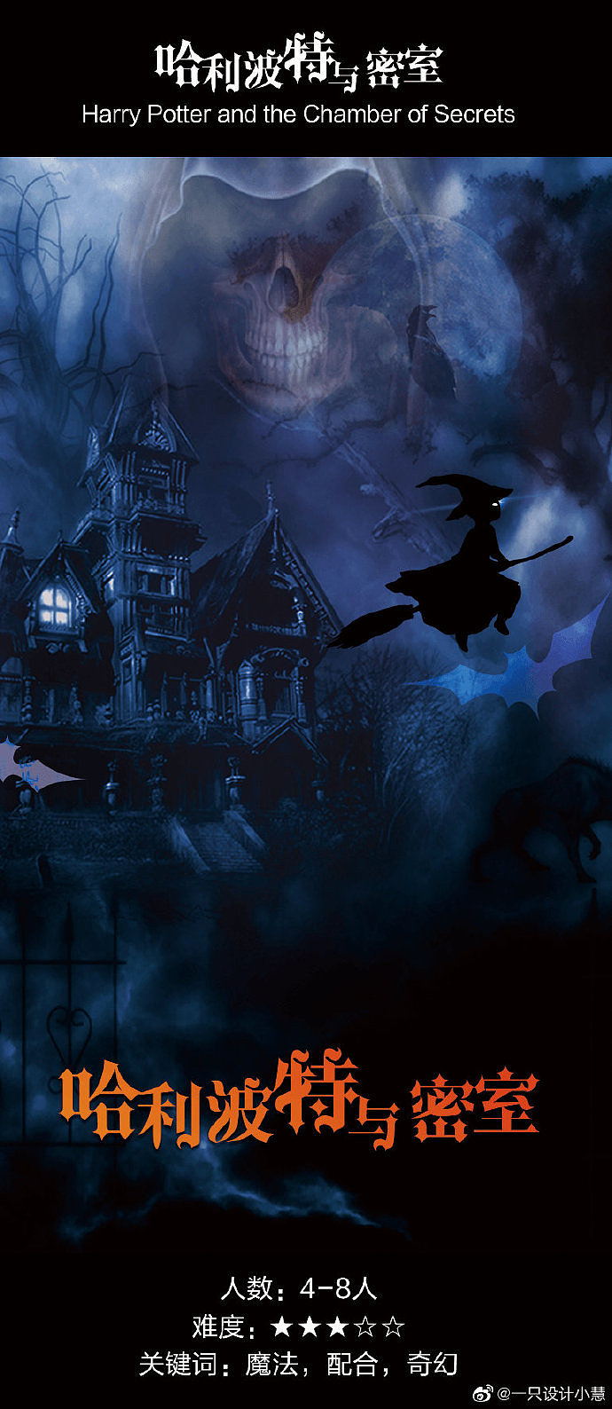 密室逃脱主题海报套图设计