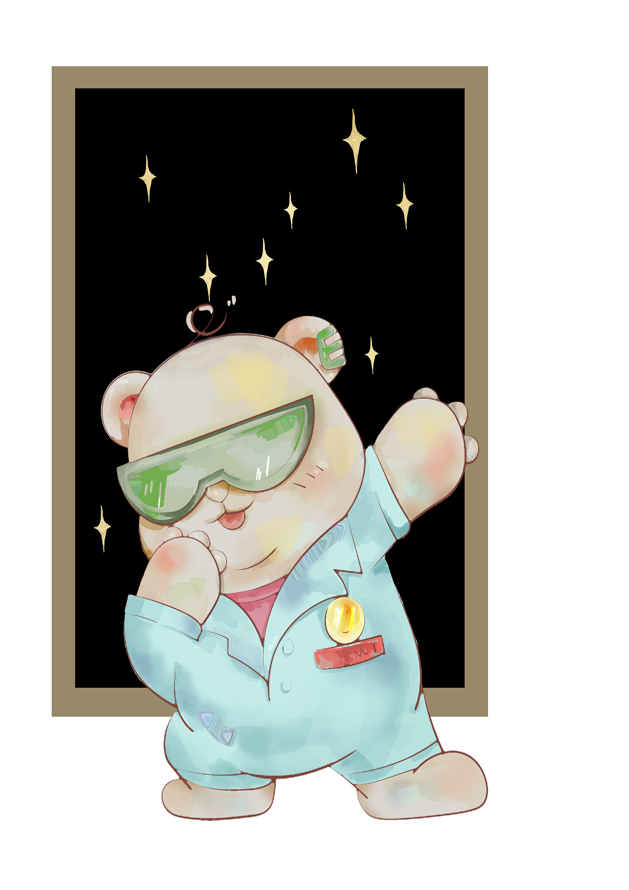 大熊熊|插画|创作习作|西早早早早译yy - 原创作品 - 站酷 (zcool)