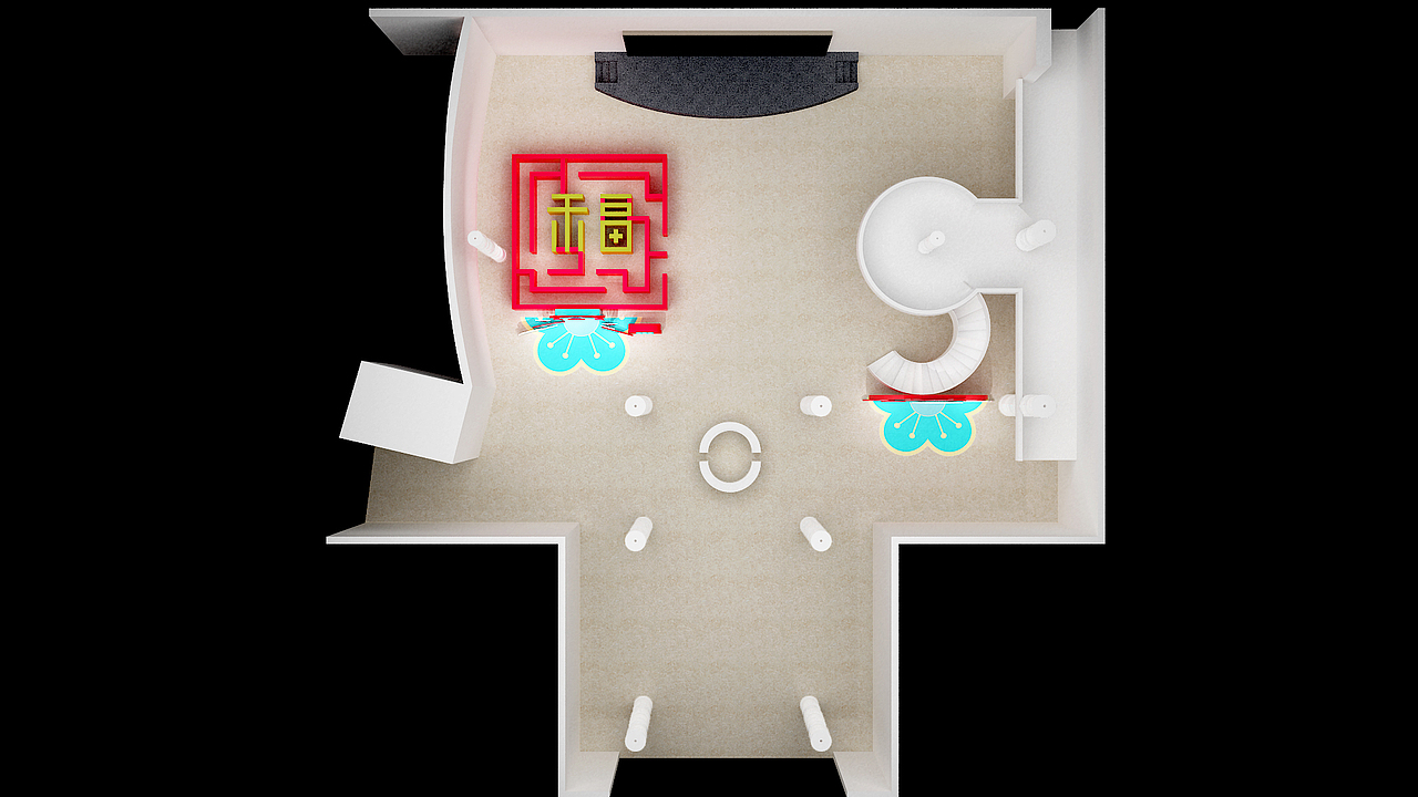 新年布置（图ZMjM5Mzc0NDYw） - 场景 - 站酷设计师弋粜鱼原创素材 - 站酷ZCOOL