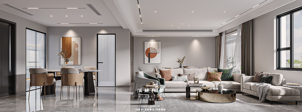 轻奢美宅客餐厅合集