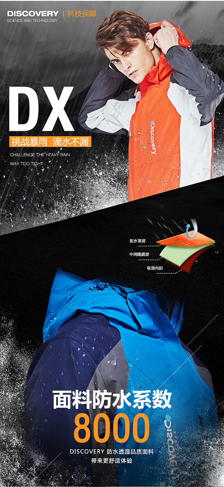 DX户外冲锋衣详情页（图ZNTcyMTg5MDA=） - 电商 - 站酷设计师冰萱儿原创素材 - 站酷ZCOOL