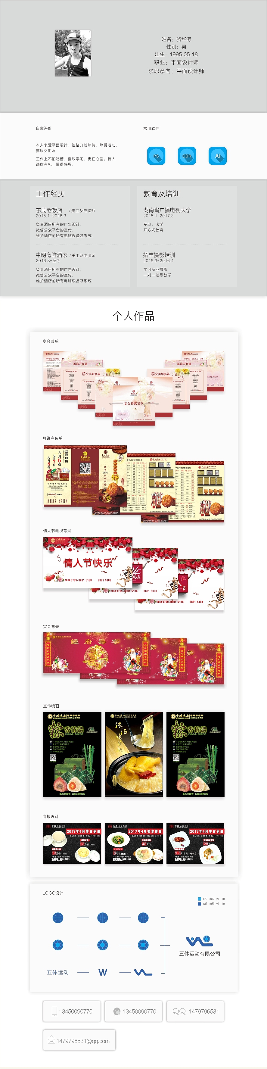 简历（图ZNzUzOTQ4ODA=） - 其他平面 - 站酷设计师駱華濤原创素材 - 站酷ZCOOL