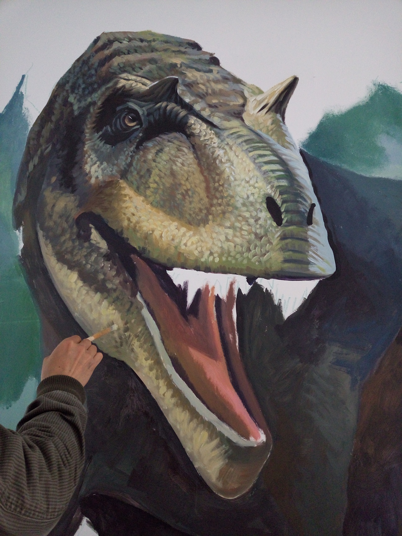 佛山保利中央公园恐龙主题3d立体画