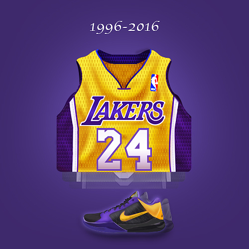 bye,kobe bryant（图ZNDY4OTg1MDg=） - 创作习作 - 站酷设计师再见孙悟空_X原创素材 - 站酷ZCOOL