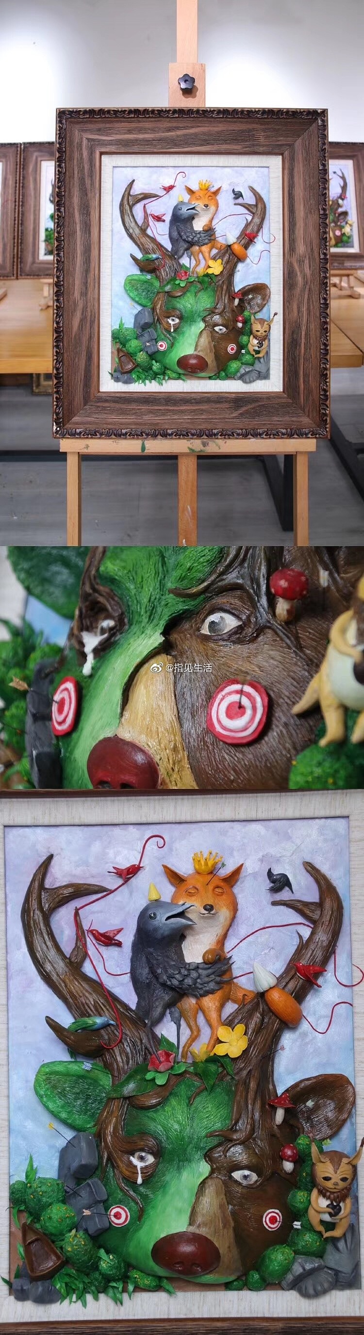 黏土浮雕画培训作品欣赏