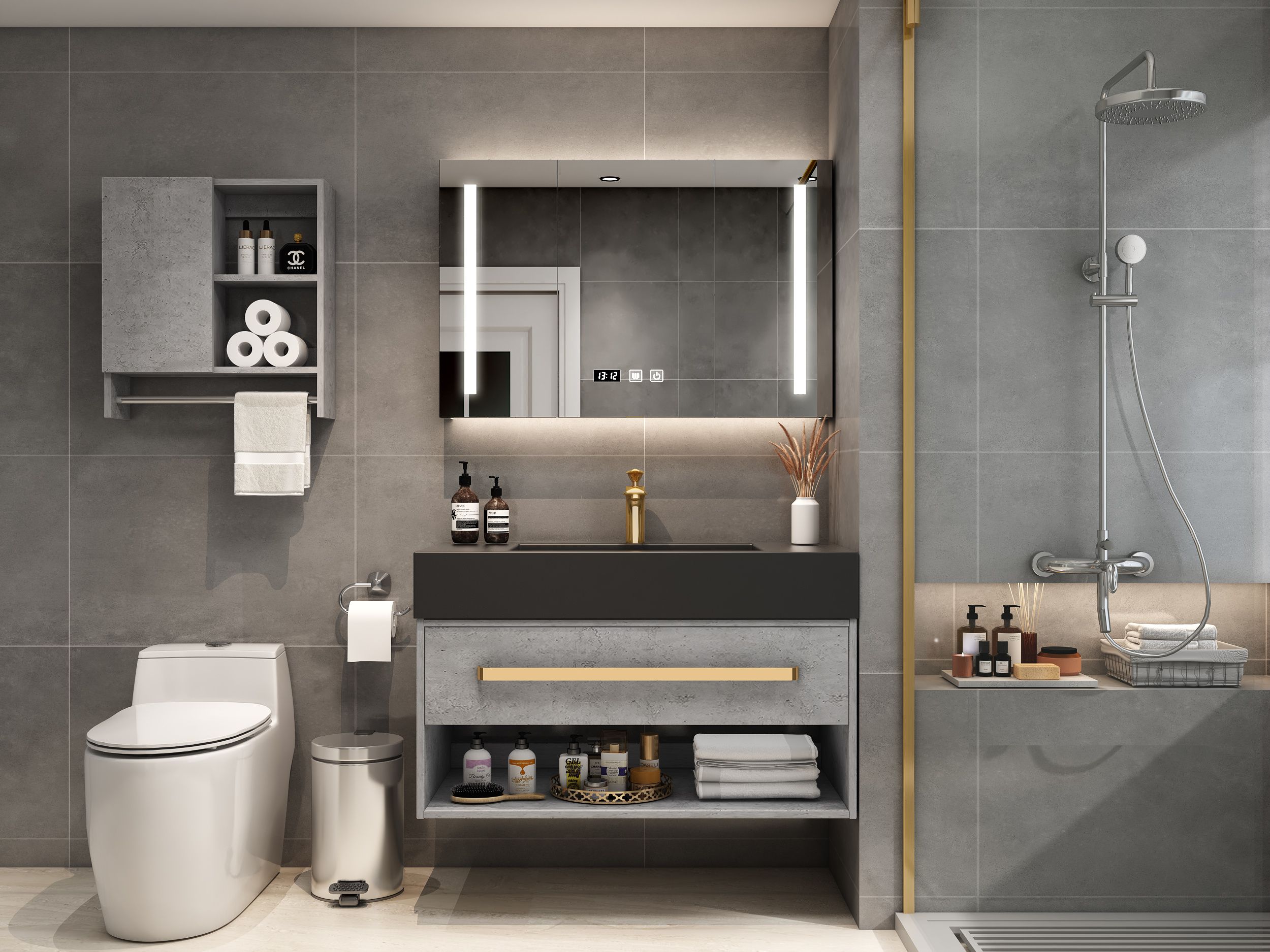 浴室柜|空间|室内设计|效果图小静 - 原创作品 - 站酷 (ZCOOL)