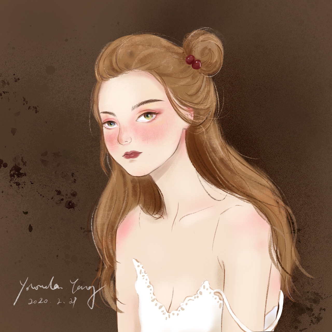 爱画少女吖（图ZMjA0MjA4NjE2） - 创作习作 - 站酷设计师杨婷婷2原创素材 - 站酷ZCOOL