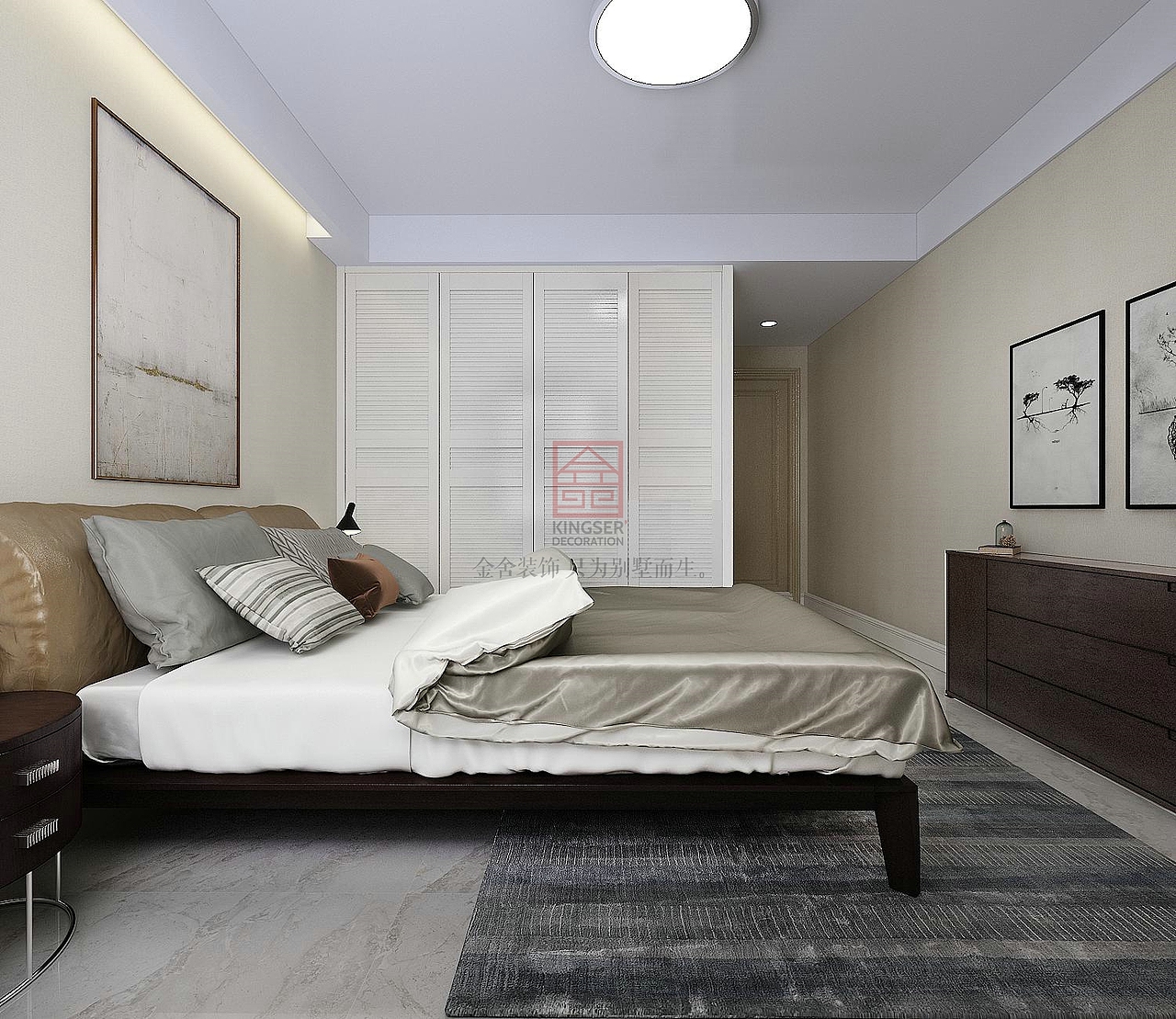 御河上院5#151平米现代风格装修效果图