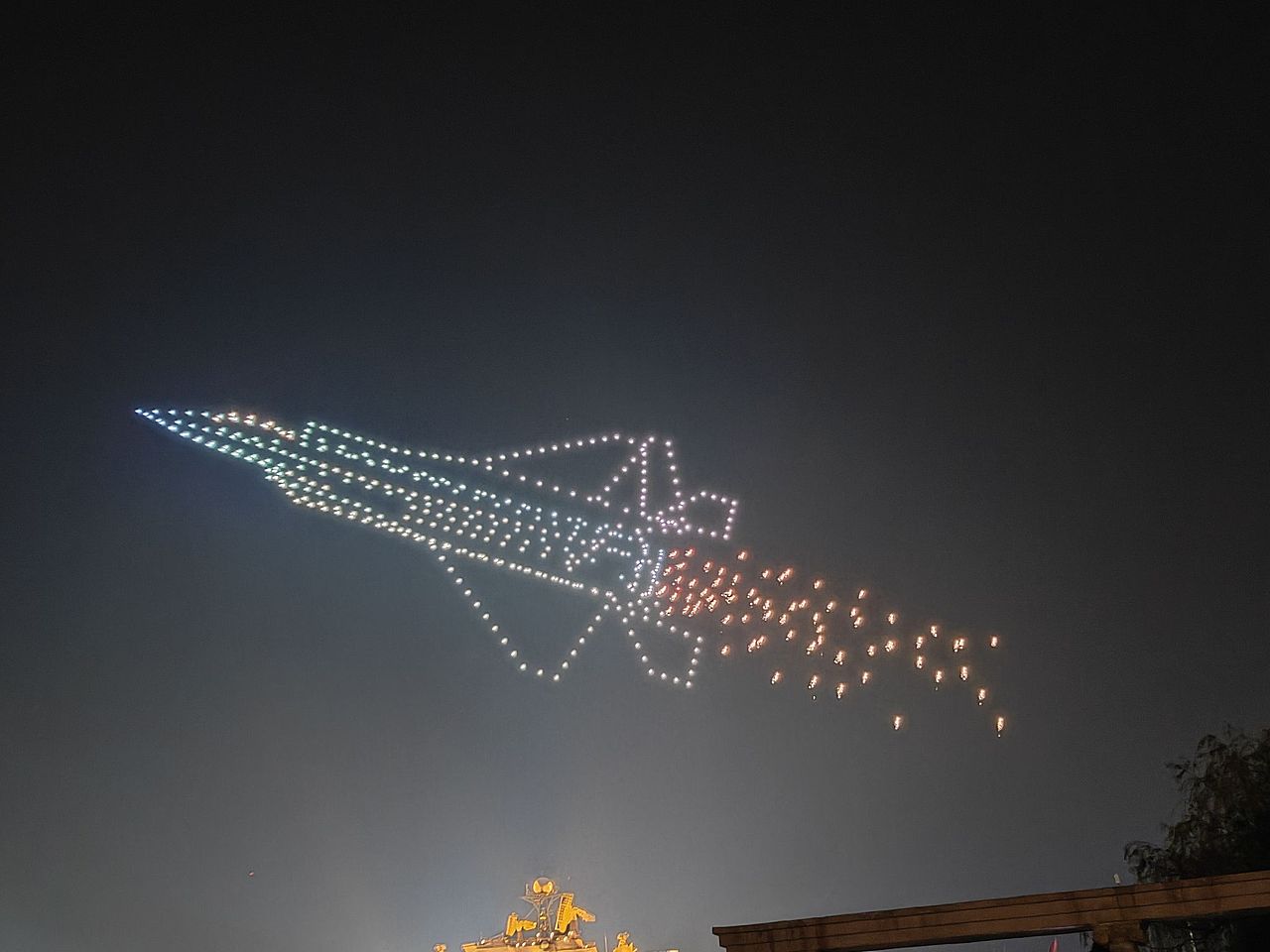 千架无人机表演🛩️🛩️🛩️