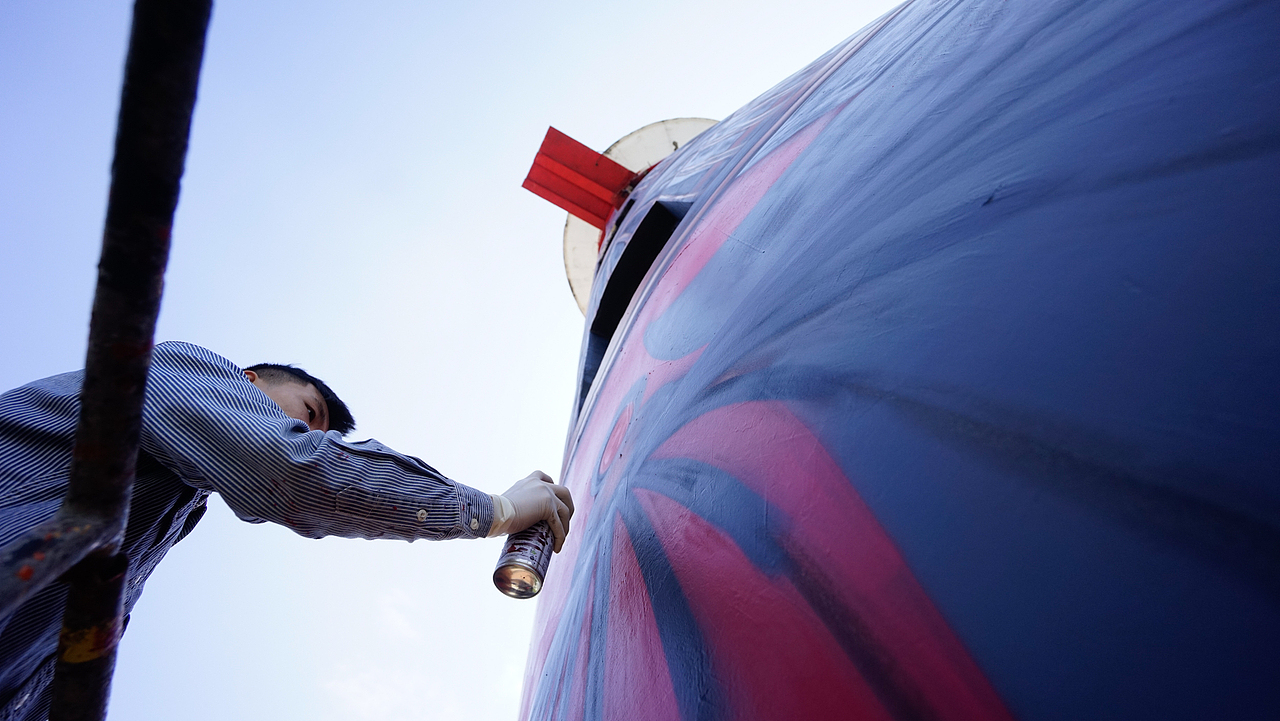 MTS涂鸦团队-如何将一座33米高的水塔变成知名地标建筑（图ZMjE4OTYzMzU2） - 艺术插画 - 站酷设计师MTS_GRAPHIC原创素材 - 站酷ZCOOL