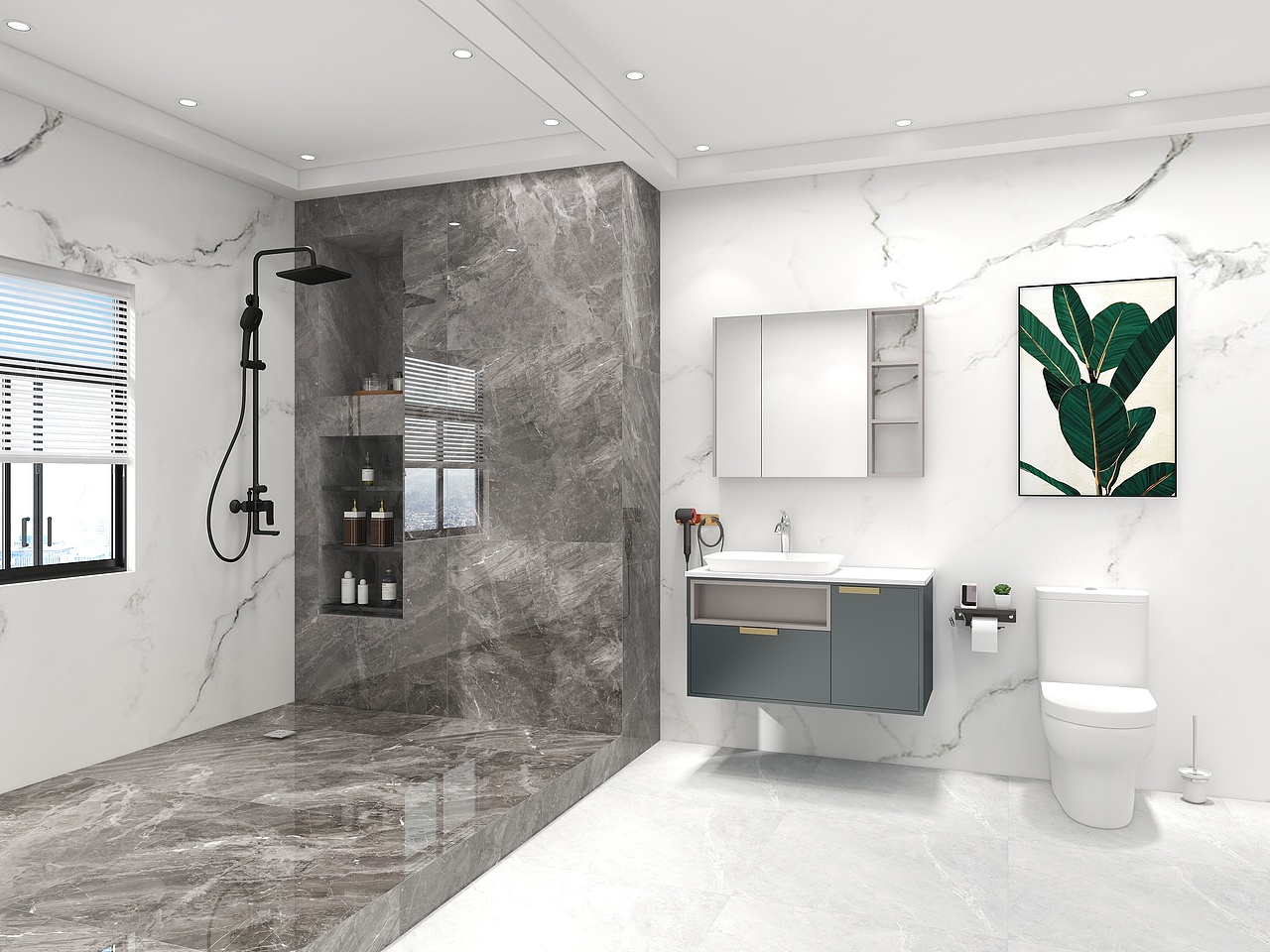 卫生间淋浴房场景