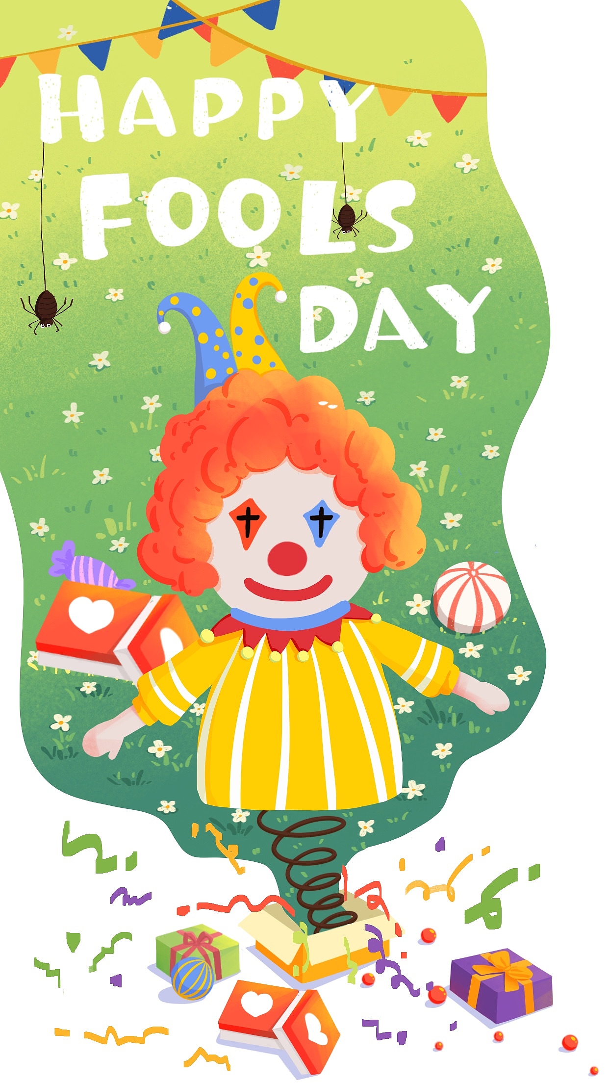 愚人节呀|插画|儿童插画|微光里里_原创作品-站酷(zcool)