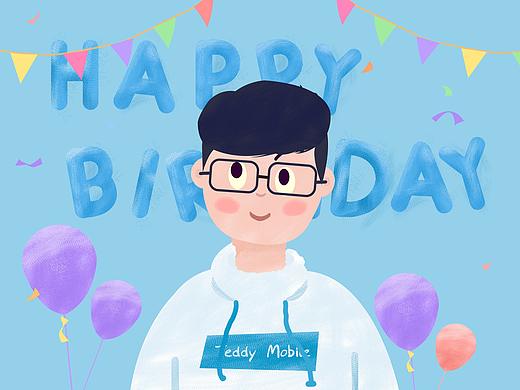 插画/生日贺卡
