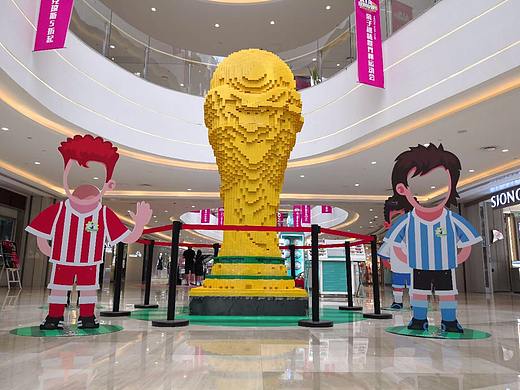 乐高积木世界杯搭建延时摄影