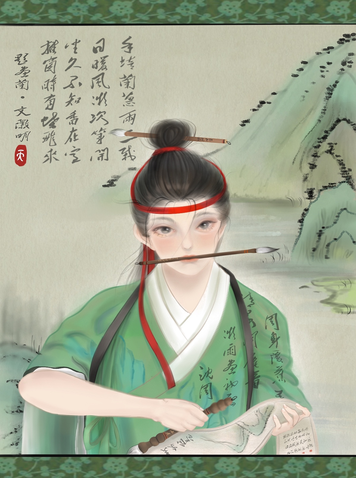 沈周同人（图ZMjQyMDY2NTAw） - 创作习作 - 站酷设计师wallandflower原创素材 - 站酷ZCOOL
